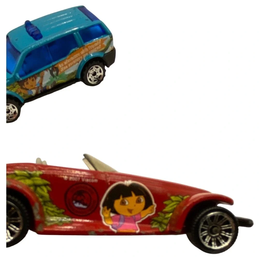 Lot of 2 Matchbox Dora the Explorer Diego Blue SUV Red‎ Plymouth Prowler Cartoon